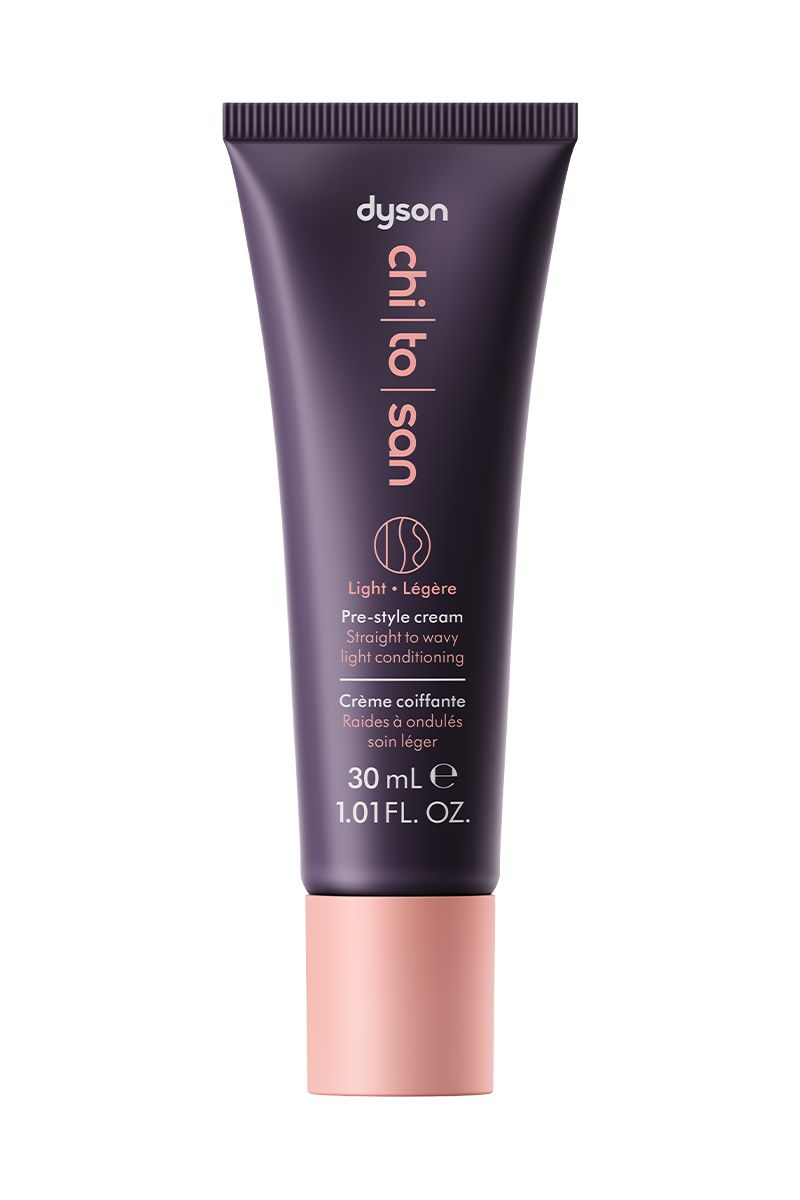 Dyson Chitosan™ Pre-Style Cream 30ml (Glattes bis welliges Haar, leichte Pflege)